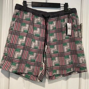 NWT Lost Mens Size Medium Gray Short Circuit 5” Inseam Unlined Beach Shorts